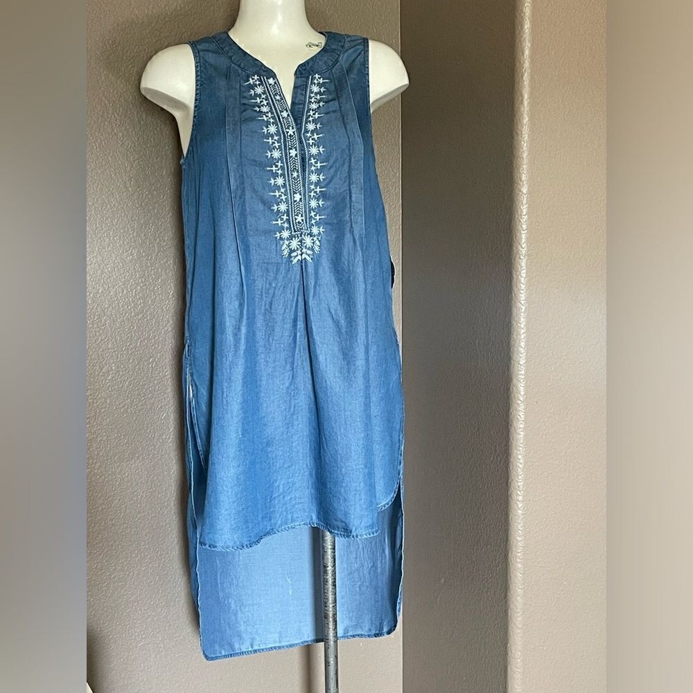 Knox Rose chambray tunic size s
